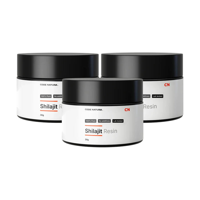 Premium Shilajit Resin bundle 3 × 30g – Code Natura