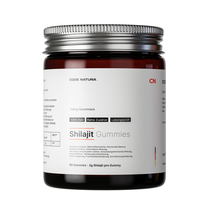 Code Natura Shilajit Gummies with honey, berry flavour